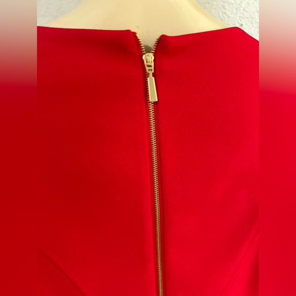 CALVIN KLEIN Jewel-Neck Puff-Sleeve Sheath Dress Women's size 8 - Picture 15 of 15